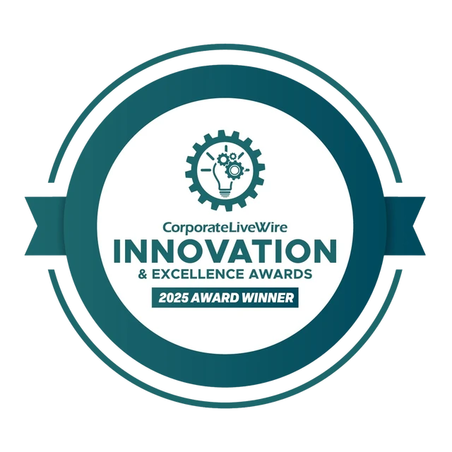 Innovation and Excellence Awards 2025 by CorporateLiveWire — Award Winner badge
